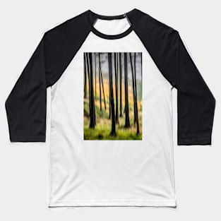 Abstract Trees Baseball T-Shirt